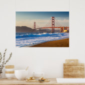 Die Golden Gate Bridge vom Baker Beach Poster (Küche)