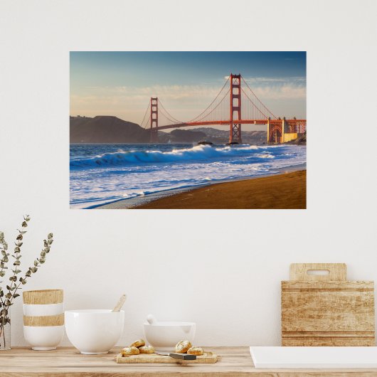 Die Golden Gate Bridge vom Baker Beach Poster (Küche)