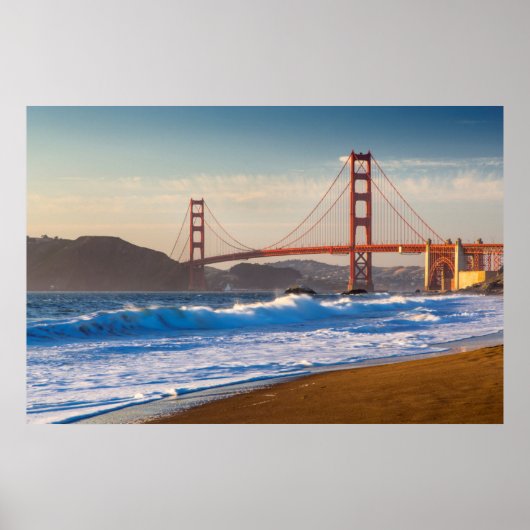 Die Golden Gate Bridge vom Baker Beach Poster (Vorne)