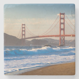 Die Golden Gate Bridge vom Baker Beach Steinuntersetzer