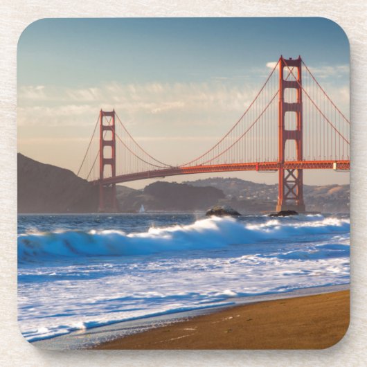 Die Golden Gate Bridge vom Baker Beach Untersetzer (Vorderseite)