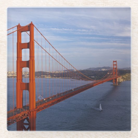 Die Golden Gate Bridge vom Marin Glasuntersetzer (Vorderseite)