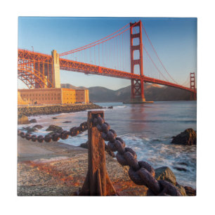 Die Golden Gate Bridge von Fort Point Fliese
