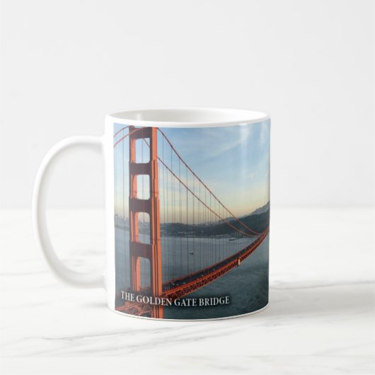 Die Golden Gate Brücke historische Tasse (Links)