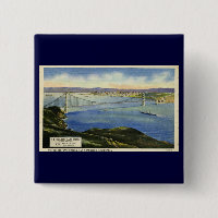 Die Golden Gate Brücke Vintage Postkarte