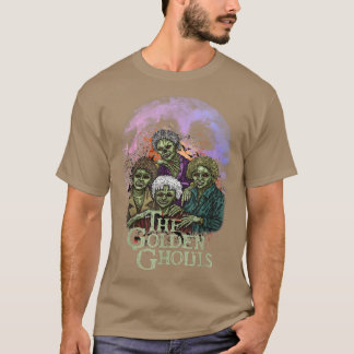 Die Golden Ghouls Halloween Zombie Illustration Ar T-Shirt