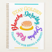 Die Golden Girls Bleibe Golden Typografy Cheesecak Planer (Vorderseite)