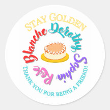 Die Golden Girls Bleibe Golden Typografy Cheesecak