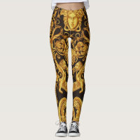 die Golden Medusa Gorgon mit Arabesques