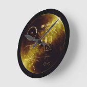 Die goldene Aufzeichnung der Voyager Runde Wanduhr (Winkel)
