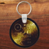 Die goldene Aufzeichnung der Voyager Schlüsselanhänger (Vorderseite)