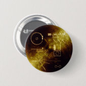 Die goldene Aufzeichnung des Voyagers Button (Vorne & Hinten)