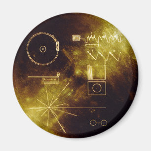 Die goldene Aufzeichnung des Voyagers Magnet
