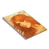 Die goldene Dame des Jugendstils Notizblock (Rechte Seite)
