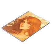 Die goldene Dame des Jugendstils Notizblock (Linke Seite)