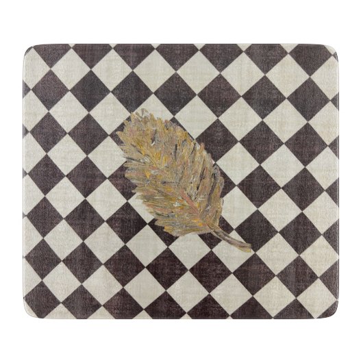 Die goldene Diamantschneidplatte Schneidebrett (Vorderseite)