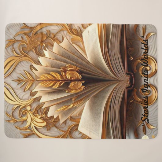 "Die Goldene Feder" Sherpadecke (Vorderseite (Horizontal))