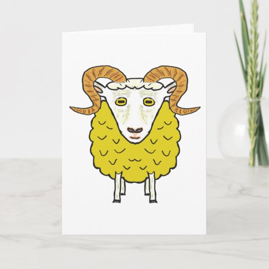 Die goldene Fleece Dankeskarte (Vorderseite)