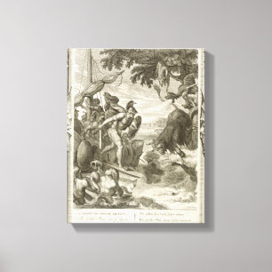 Die goldene Fleece gewonnen von Jason (Stich) Leinwanddruck