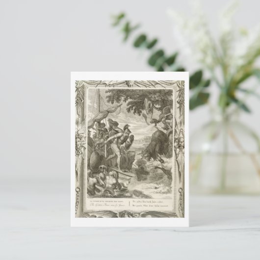 Die goldene Fleece gewonnen von Jason (Stich) Postkarte (Stehend Vorderseite)