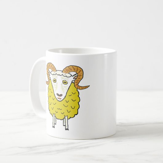 Die goldene Fleece Kaffeetasse (Vorderseite Links)