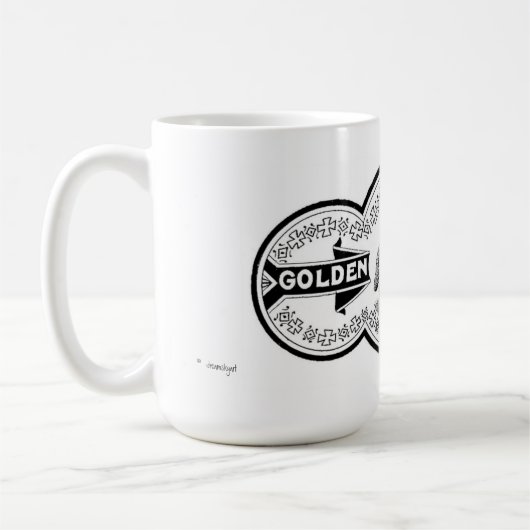 Die goldene Fleece-Tasse Kaffeetasse (Links)