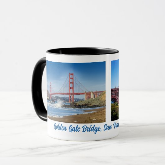 Die goldene Gate Brige von San Francisco, Tasse (Vorderseite Links)