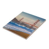 Die goldene Gate-Brücke vom Baker Beach Fliese (Seite)