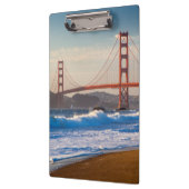 Die goldene Gate-Brücke vom Baker Beach Klemmbrett (Links)