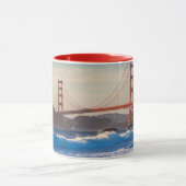Die goldene Gate-Brücke vom Baker Beach Tasse (Zentrum)