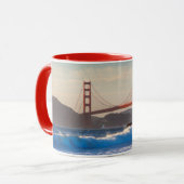 Die goldene Gate-Brücke vom Baker Beach Tasse (Vorderseite Links)