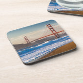 Die goldene Gate-Brücke vom Baker Beach Untersetzer (Linke Seite)