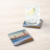 Die goldene Gate-Brücke vom Baker Beach Untersetzer (Rechte Seite)