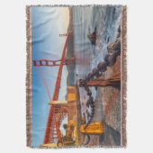 Die goldene Gate-Brücke von Fort Point Decke (Vorderseite Vertikal)