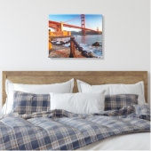 Die goldene Gate-Brücke von Fort Point Leinwanddruck (Insitu (Schlafzimmer))