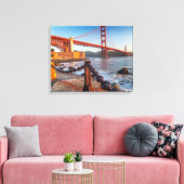 Die goldene Gate-Brücke von Fort Point Leinwanddruck (Insitu (Wohnzimmer))
