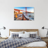 Die goldene Gate-Brücke von Fort Point Leinwanddruck (Insitu (Schlafzimmer))