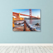 Die goldene Gate-Brücke von Fort Point Leinwanddruck (Insitu (Holzboden))