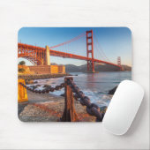 Die goldene Gate-Brücke von Fort Point Mousepad (Mit Mouse)