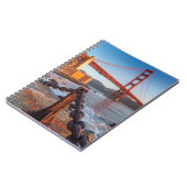 Die goldene Gate-Brücke von Fort Point Notizblock (Linke Seite)