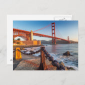 Die goldene Gate-Brücke von Fort Point Postkarte (Vorne/Hinten)