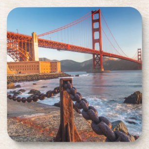 Die goldene Gate-Brücke von Fort Point Untersetzer