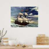 Die goldene Hinte Poster (Küche)