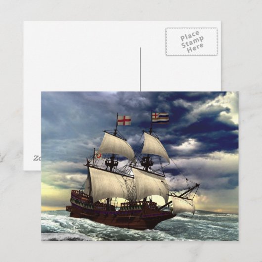 Die goldene Hinte. Postkarte (Vorne/Hinten)