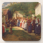 Die goldene Hochzeit (Öl auf Leinwand) Getränkeuntersetzer (Vorderseite)