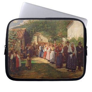 Die goldene Hochzeit (Öl auf Leinwand) Laptopschutzhülle