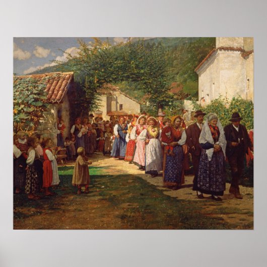 Die Goldene Hochzeit (Öl auf Leinwand) Poster (Vorne)