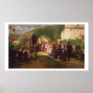 Die goldene Hochzeit (Öl auf Leinwand) Poster