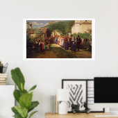 Die Goldene Hochzeit (Öl auf Leinwand) Poster (Heimbüro)