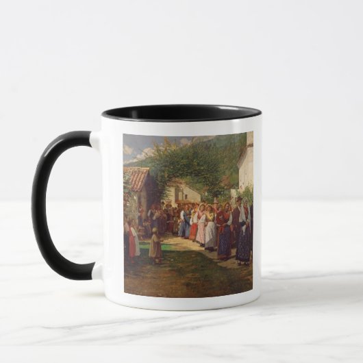 Die goldene Hochzeit (Öl auf Leinwand) Tasse (Links)